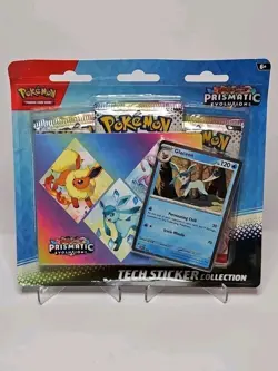 Prismatic Evolutions Tech Sticker Collection Glaceon Pokemon Card TCG - Image 1