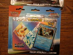 Pokemon TCG Prismatic Evolutions Tech Sticker Collection Glaceon and Sylveon Lot - Image 2