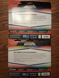 Pokemon TCG Prismatic Evolutions Tech Sticker Collection Glaceon and Sylveon Lot - Image 4