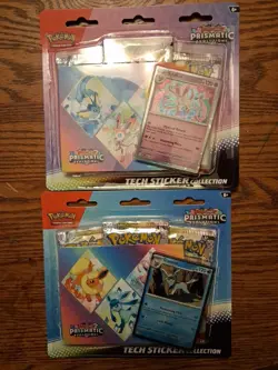 Pokemon TCG Prismatic Evolutions Tech Sticker Collection Glaceon and Sylveon Lot - Image 5