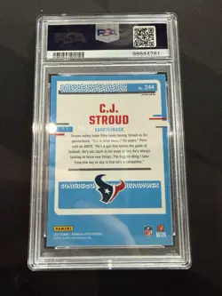 2023 Donruss Optic CJ Stroud Pink #244 (RC) PSA 10🔥🔥 - Image 2
