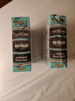X2 - 2025 Panini Select Football Mega Boxes Of Factory Sealed Pink Prizm Shock - Image 3