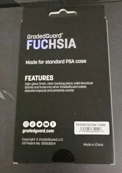GradedGuard PSA Graded Card Case Guard Protector FUCHSIA Limited Edition - Image 2
