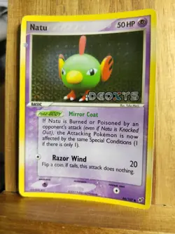 Natu 66/107 Holo Stamped Pokemon Card EX Deoxys 2005 - Image 3