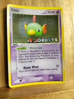 Natu 66/107 Holo Stamped Pokemon Card EX Deoxys 2005 - Image 4