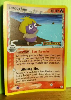 Smoochum EX Dragon Frontiers Stamp 64/101 Foil Pokemon Card Nintendo 2006 - Image 2