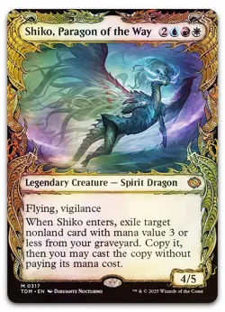 Shiko, Paragon of the Way (Showcase) #317 (Foil) NM Tarkir Dragonstorm Magic MTG - Image 1