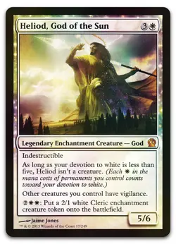 Heliod, God of the Sun #17 (Foil) (NM) Theros THS Magic MTG - Image 1