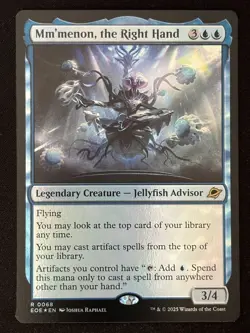 1x MTG Mm'menon, the Right Hand (Foil) - Edge of Eternities (EOE) #68 - Magic - Image 1