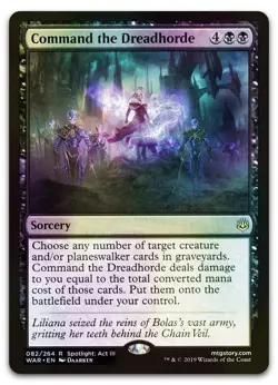 Command the Dreadhorde #82 (Foil) (NM) War of the Spark WAR Magic MTG - Image 1