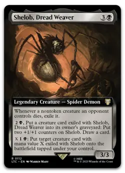 Shelob, Dread Weaver (Extended Art) #112 (NM) Lord of the Rings LTC Magic MTG - Image 1