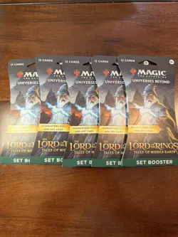 MTG The Lord of the Rings: Tales of Middle-Earth Sleeved Set Booster Packs 5xLot - Image 1