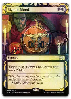 Sign in Blood #32 (Foil) (NM) Strixhaven STA Magic MTG - Image 1