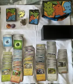 Pokemon TCG Mixed Set Bulk Cards Lot With Accessories - Image 1