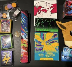 Pokemon TCG Accessories Lot • Player Guides Dice Sleeves Counters Charizard Mat - Image 4