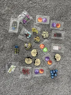 Pokemon TCG Accessories Lot Dice, Counters And Coins - Image 1