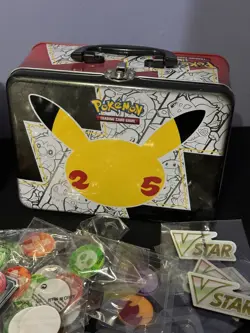 Pokemon TCG Mixed Lot Accessories Coins Dice Detective pikachu & 25th box - Image 3