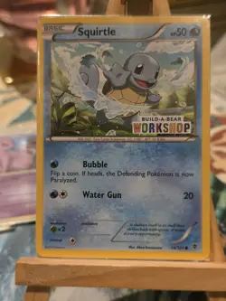 Pokemon Squirtle Card 14/101 Build-A-Bear Workshop Promo, Sealed - Image 1
