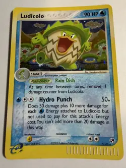 Ludicolo 7/100 Holo Rare Pokemon Sandstorm LP - Image 1