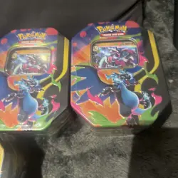 Pokemon Mega Charizard EX Tins X5 New Sealed - Image 3