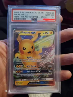 Pokemon 2019 SM232 BLACKSTAR PIKACHU GX PSA10 GEM MINT - Image 1