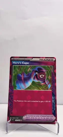 Pokemon Hero’s Cape 152/162 Ace Spec Holo NM – Temporal Forces Trainer Card - Image 1