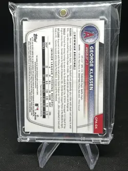 2025 Bowman 1st Chrome #CPA-GK George Klassen /150 Blue X-Fractor RC Auto Rookie - Image 2