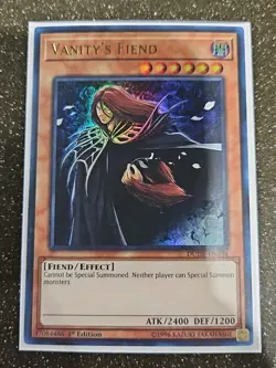 ( VANITY'S FIEND ) - Ultra Rare - DUDE-EN024 - 1st NM - Yu-Gi-Oh Duel Devastator - Image 1