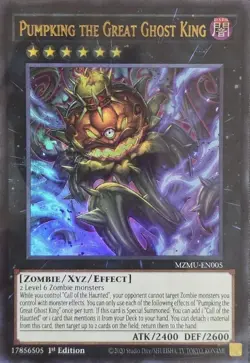 Yugioh Pumpking the Great Ghost King MZMU-EN005 - Ultra Rare - 1st Edition NM - Image 1