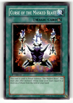 Curse of the Masked Beast LON-016 1st Edition Common Labyrinth of Nightmare LP - Image 1