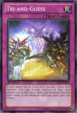 Yugioh! LP Tri-and-Guess - PRIO-EN080 - Common - 1st Edition Lightly Played, Eng - Image 1