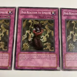 Yugioh - Bad Reaction to Simochi LOD-093 - Common LP/NM X3 - PLAYSET - Image 3