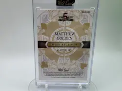 2024 Wild Card 5 Card Draw Stacked Deck Matthew Golden Rookie Auto 2/2 Blue Mojo - Image 3