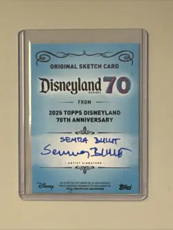 2025 Topps Disneyland 70th Anniversary Sketch Card 1/1 - Image 2