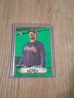 2025 Topps Stadium Club - Drake Baldwin #61 Green Foil /199 (RC) - Image 2