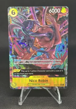 Demon Nico Robin One OP09-107 Piece CCG Character Parallel Foil 6000 Power EN - Image 1