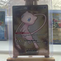 Mew EX 205/165 Metal Hyper Rare Gold Scarlet Violet 151 Pokemon Card TCG - Image 3