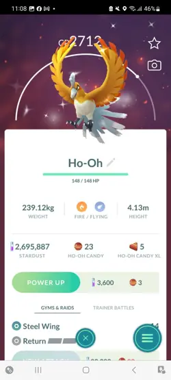 Pokemon Go Legendary Shiny Ho-Oh ( Purified ) - Image 3