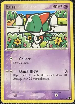 Ralts 81/113 Delta Species Regular (See Photos) Pokemon Card - Image 1