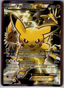 Pikachu EX XY124 XY Promos - Pokemon Card - NM - Image 1