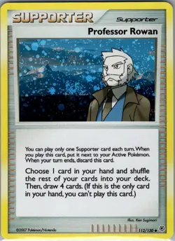 Professor Rowan - (Cosmos Holo) 112/130 Holo - Pokemon Card - NM - Image 1