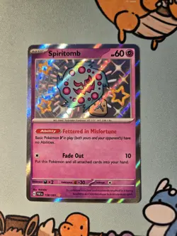[NM] Spiritomb - 158/091 - Pokemon Paldean Fates Shiny Rare Card - Image 1