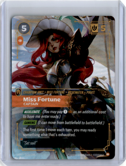 League Of Legends Riftbound TCG Miss Fortune Captain 162a/298 Alt Art Card Game - Image 1
