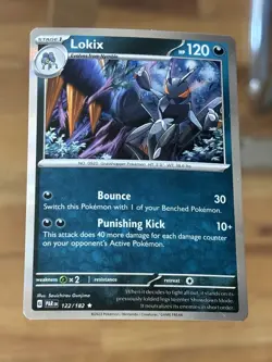 Lokix 122/182 Paradox Rift Holo Pokemon Card - Image 1