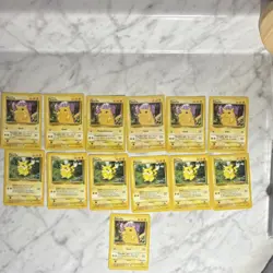 1999 Pokemon Nintendo Card Lot Pikachu Base Set & Jungle 13 Cards - Image 1