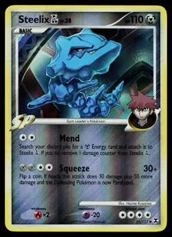 Pokemon Card - Steelix GL Rising Rivals 51/111 Reverse Holo Uncommon - Image 1