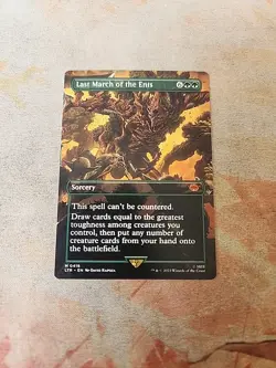 Last March Of The Ents Borderless The Lord Of The Rings MTG NM - Image 1