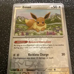 Pokemon Card Eevee Surging Sparks Reverse Holo 143/191 Near Mint - Image 2