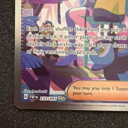 Pokemon TCG Iono Special Illustration Rare Full Art SV: Paldean Fates 237/091 - Image 5