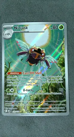Ninjask 137/132 Illustration Rare Mega Evolution Pokemon Near Mint - Image 1